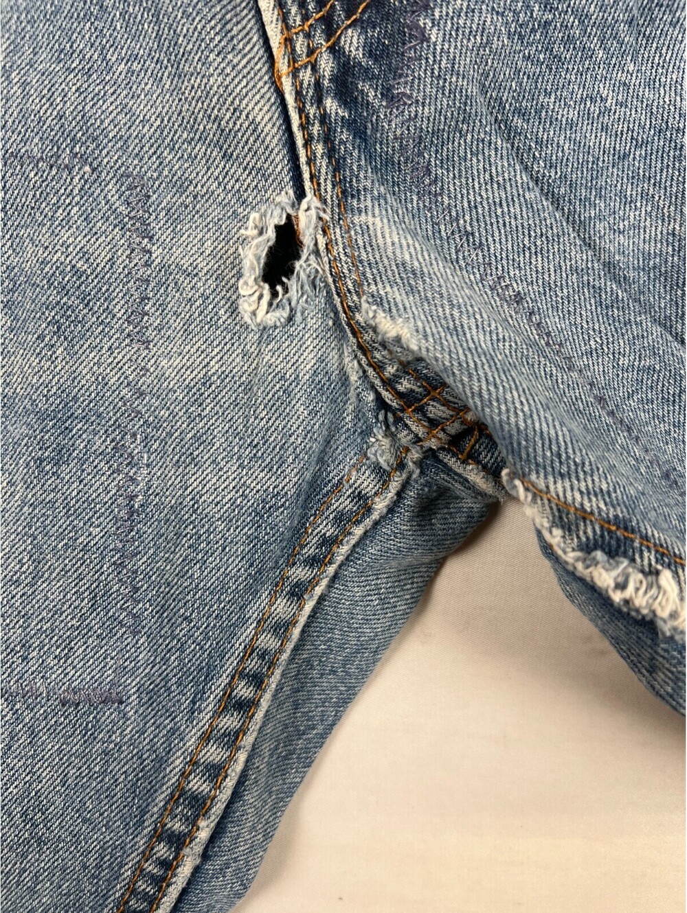 Vintage Levi's 505 Made in USA Men Size 34x30 Regular Fit Blue Denim Jeans - Picture 7 of 12